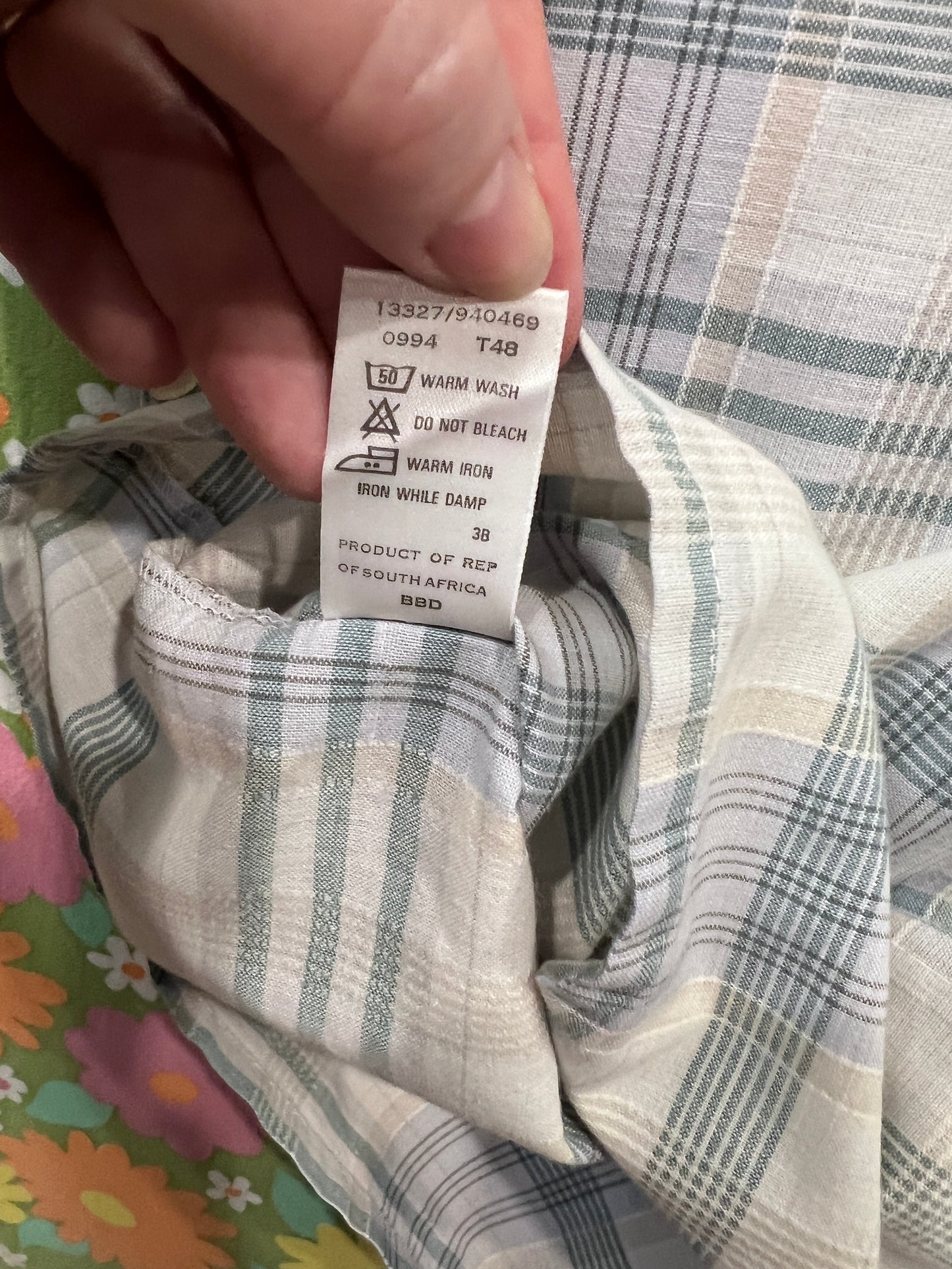 Vintage Woolworth Short Sleeve Button Down LG