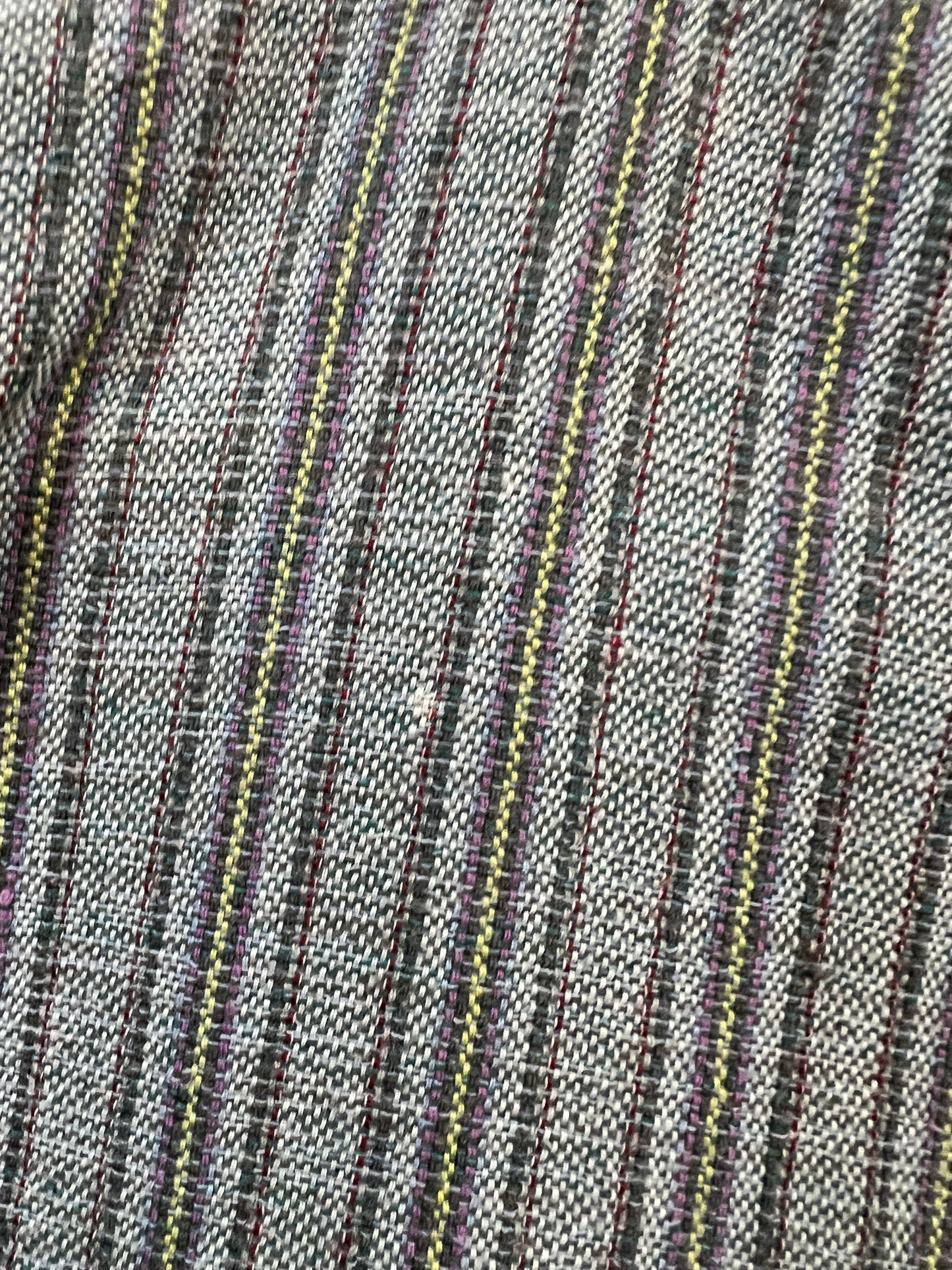 90's Multicoloured Striped linen button down LG