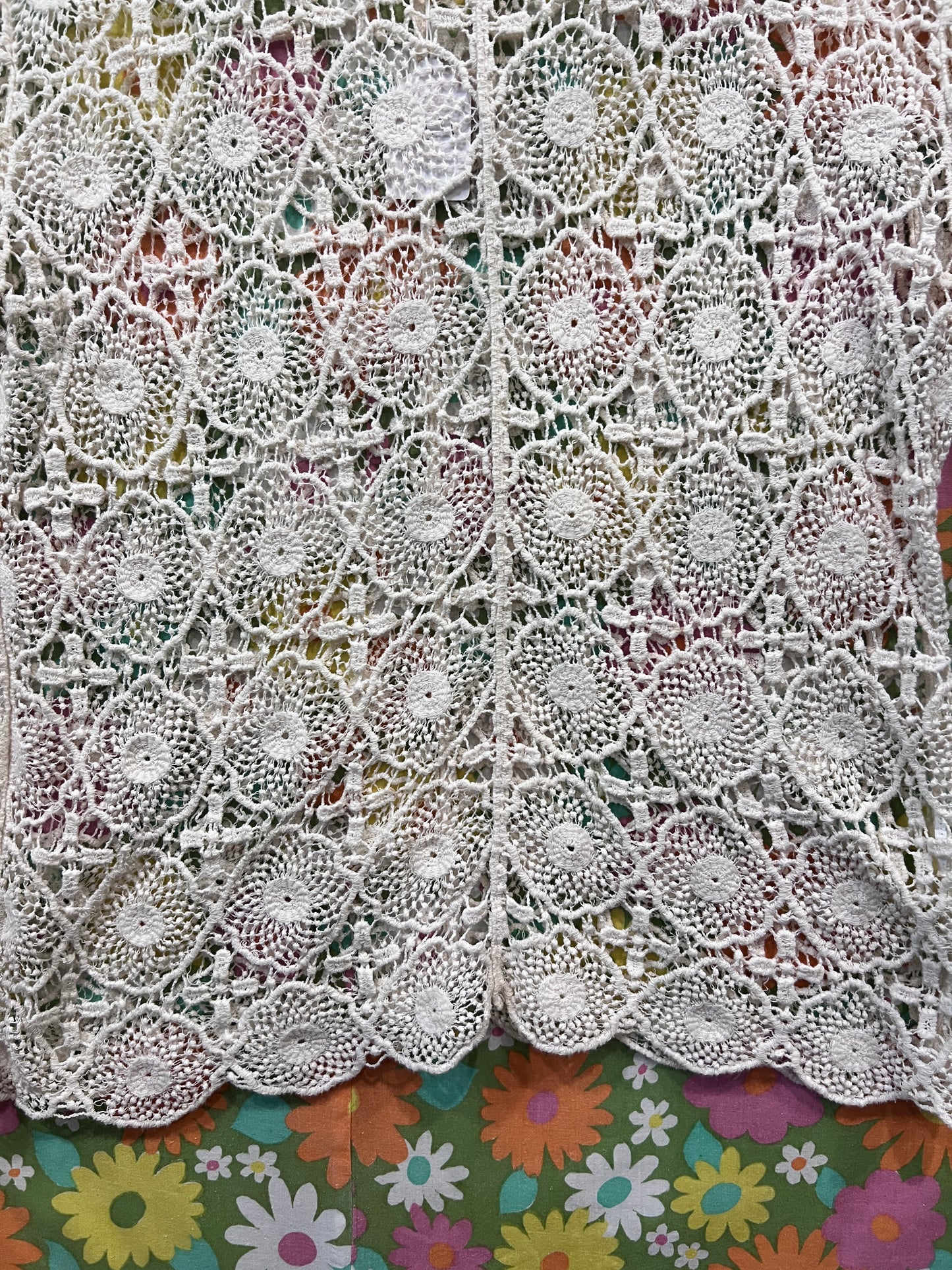 Long Sleeve Crochet Blouse LG