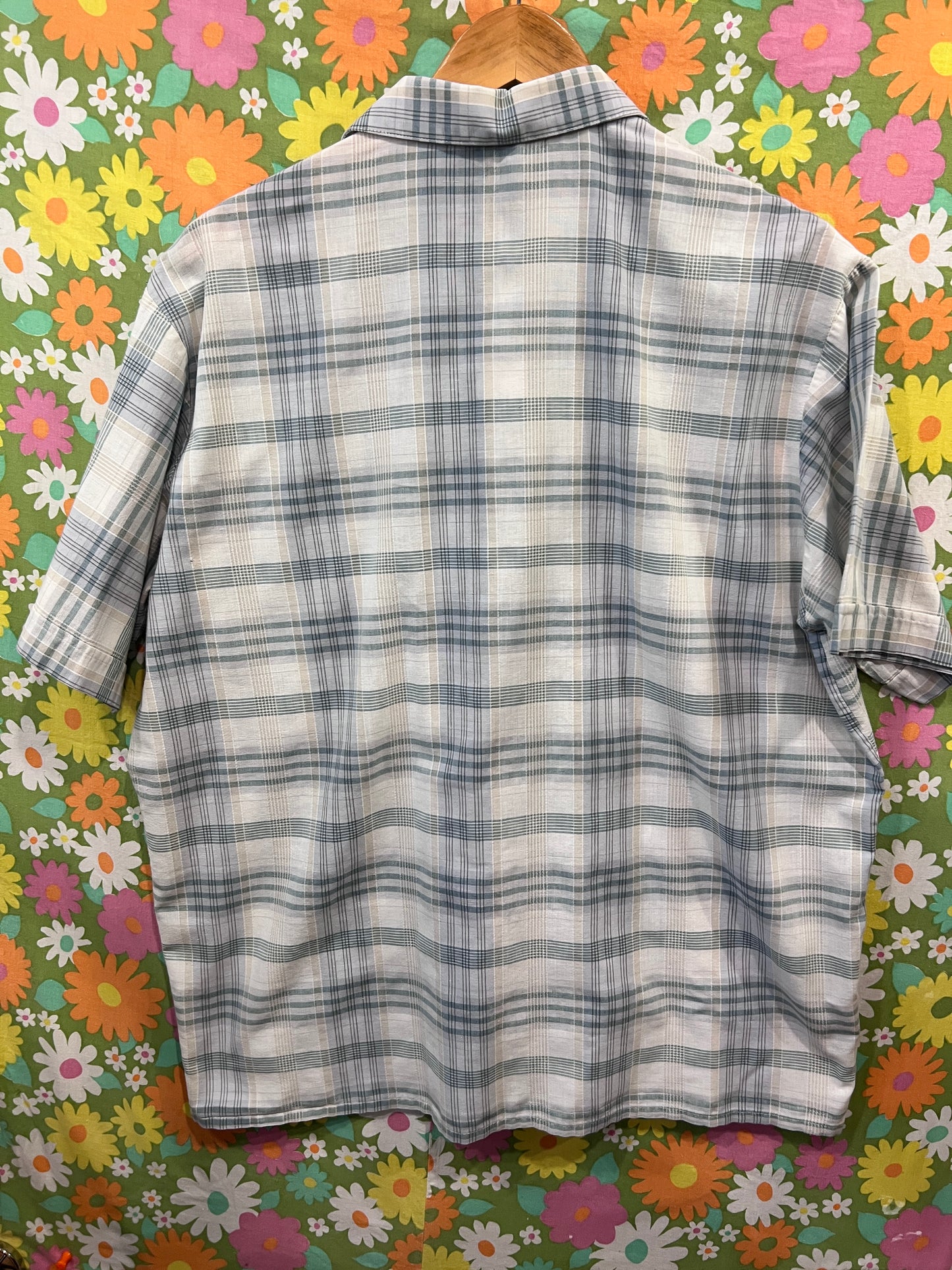 Vintage Woolworth Short Sleeve Button Down LG