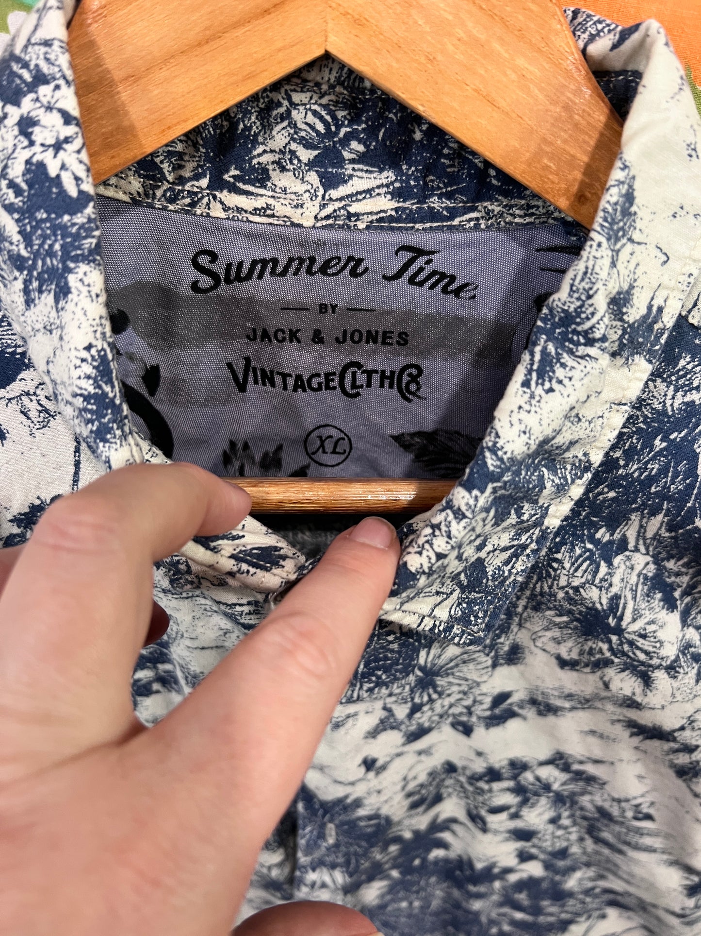 Vintage inspired Jack and Jones Hawaiian Button up XL