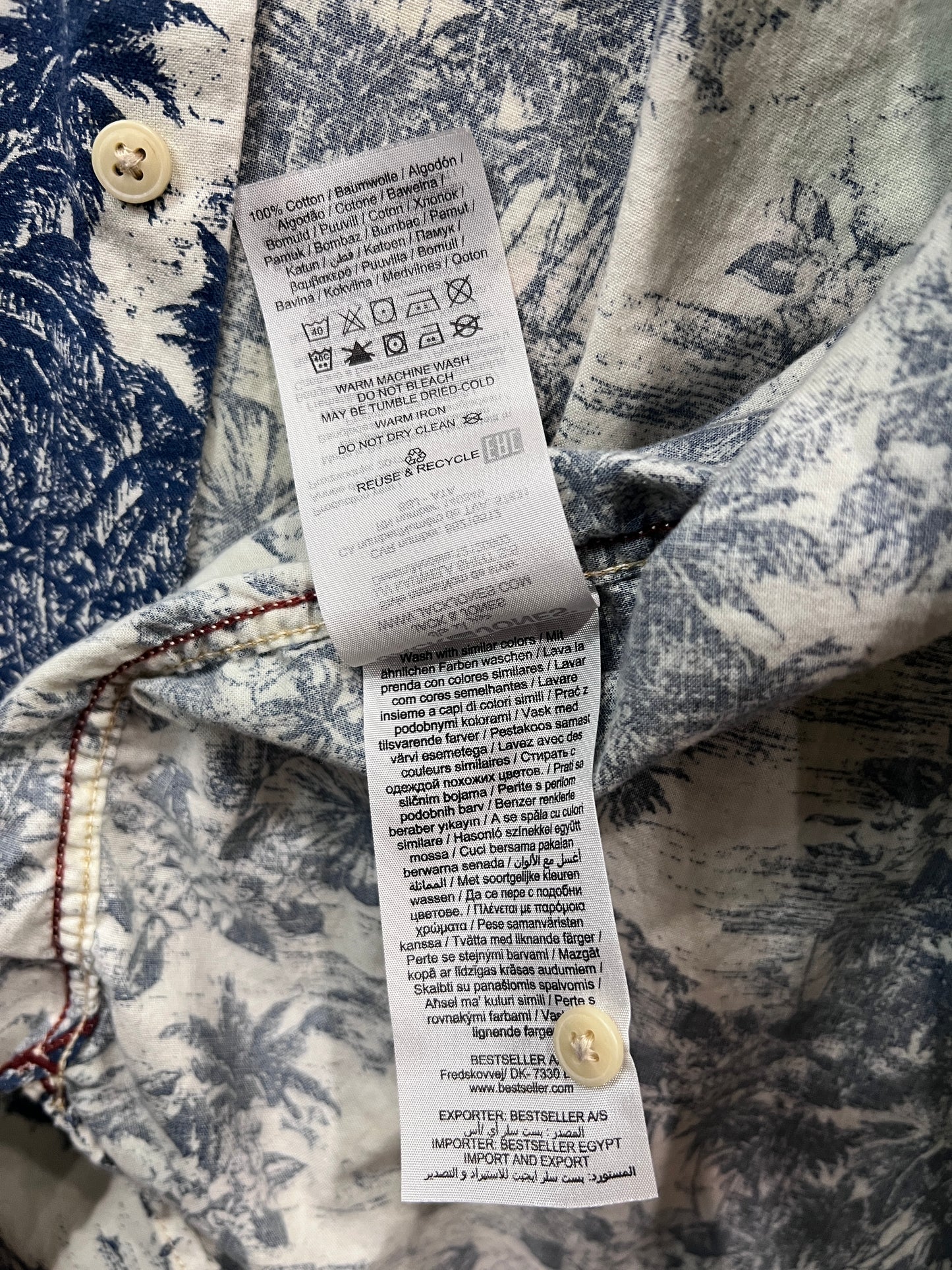 Vintage inspired Jack and Jones Hawaiian Button up XL