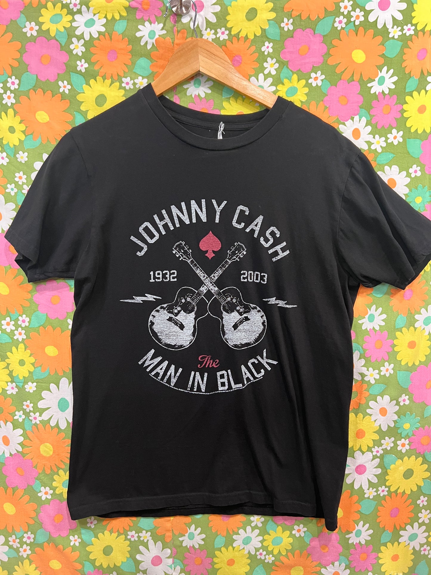 Johnny Cash | The Man In Black T-shirt- MED