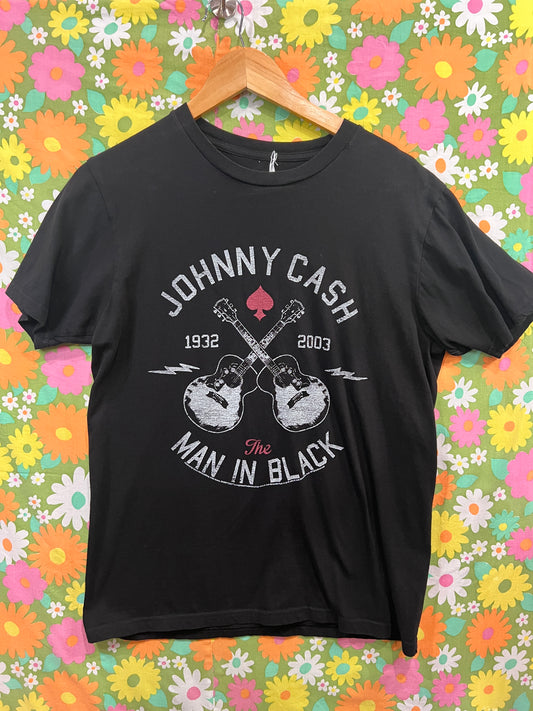 Johnny Cash | The Man In Black T-shirt- MED