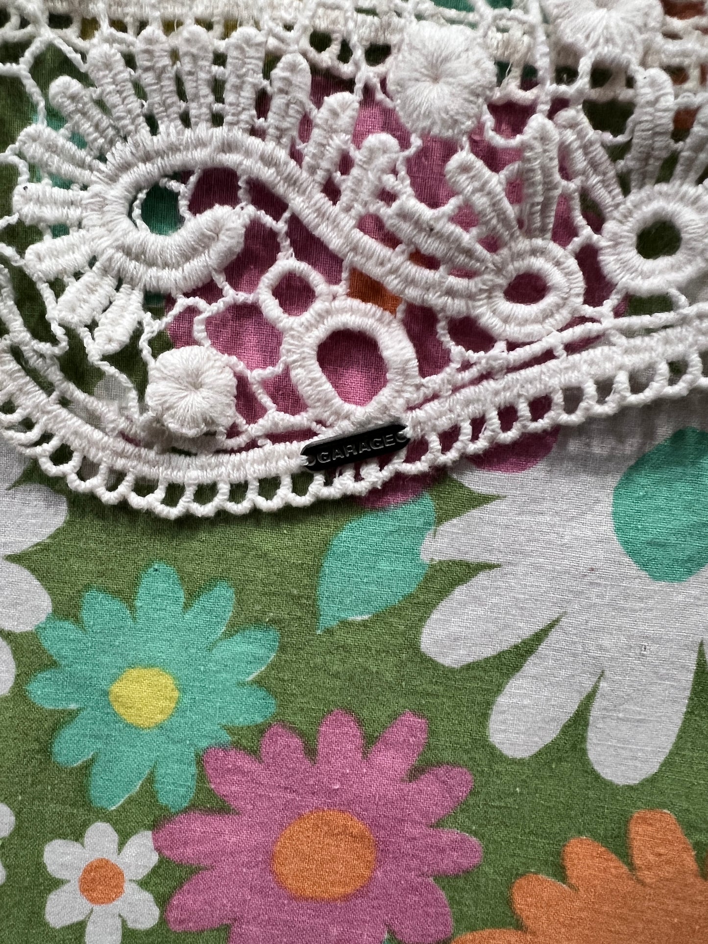 Vintage inspired Crochet Vest- GRG Montreal XS