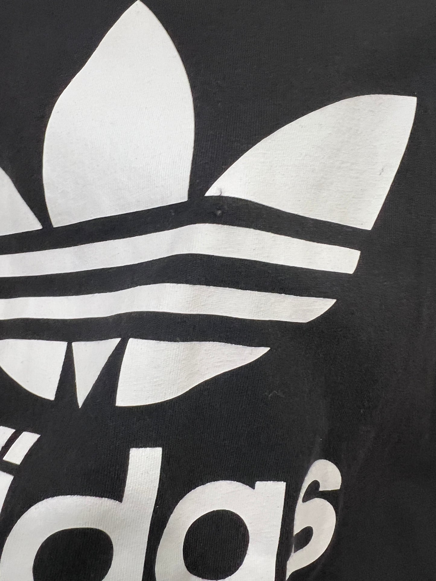 Black Adidas Trefoil Rolled Sleeve Tank