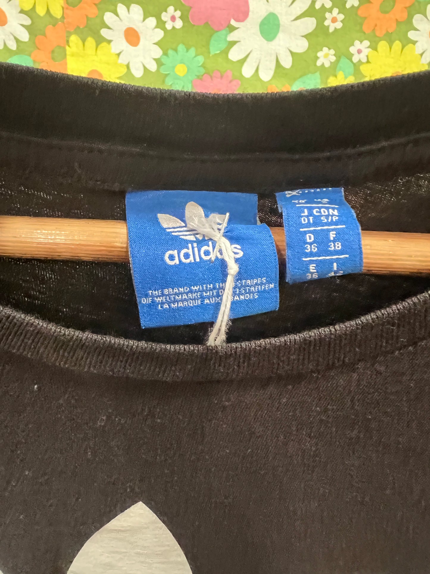 Black Adidas Trefoil Rolled Sleeve Tank