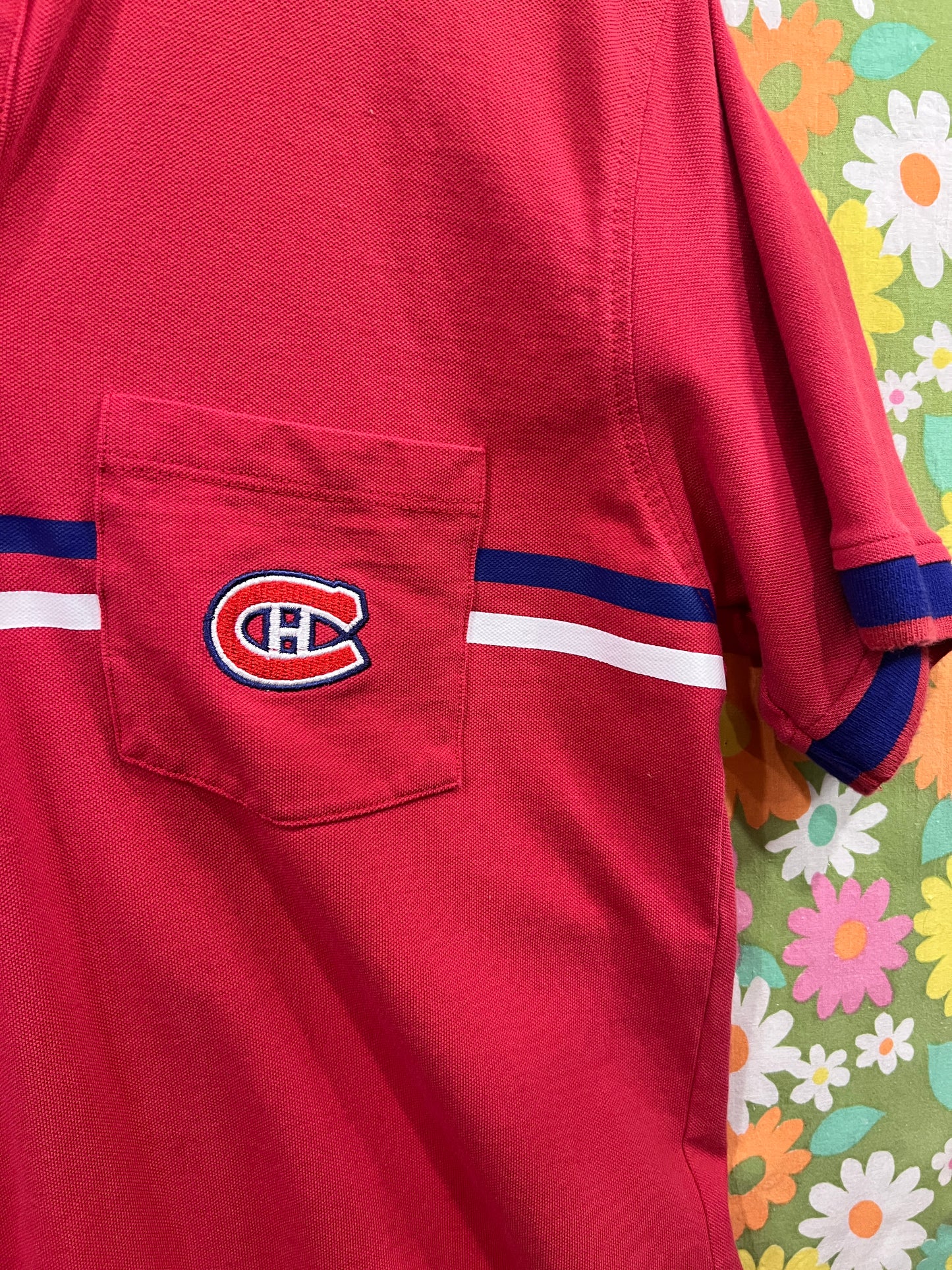 Vintage Montreal Canadians Polo Shirt Small