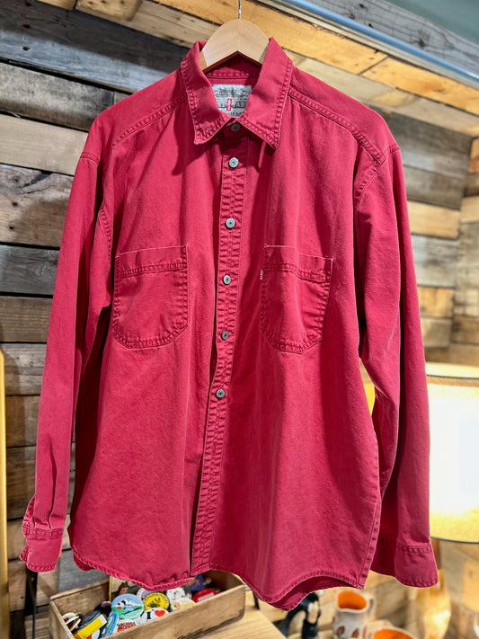 Vintage 90's LEVIS red tab button down XL